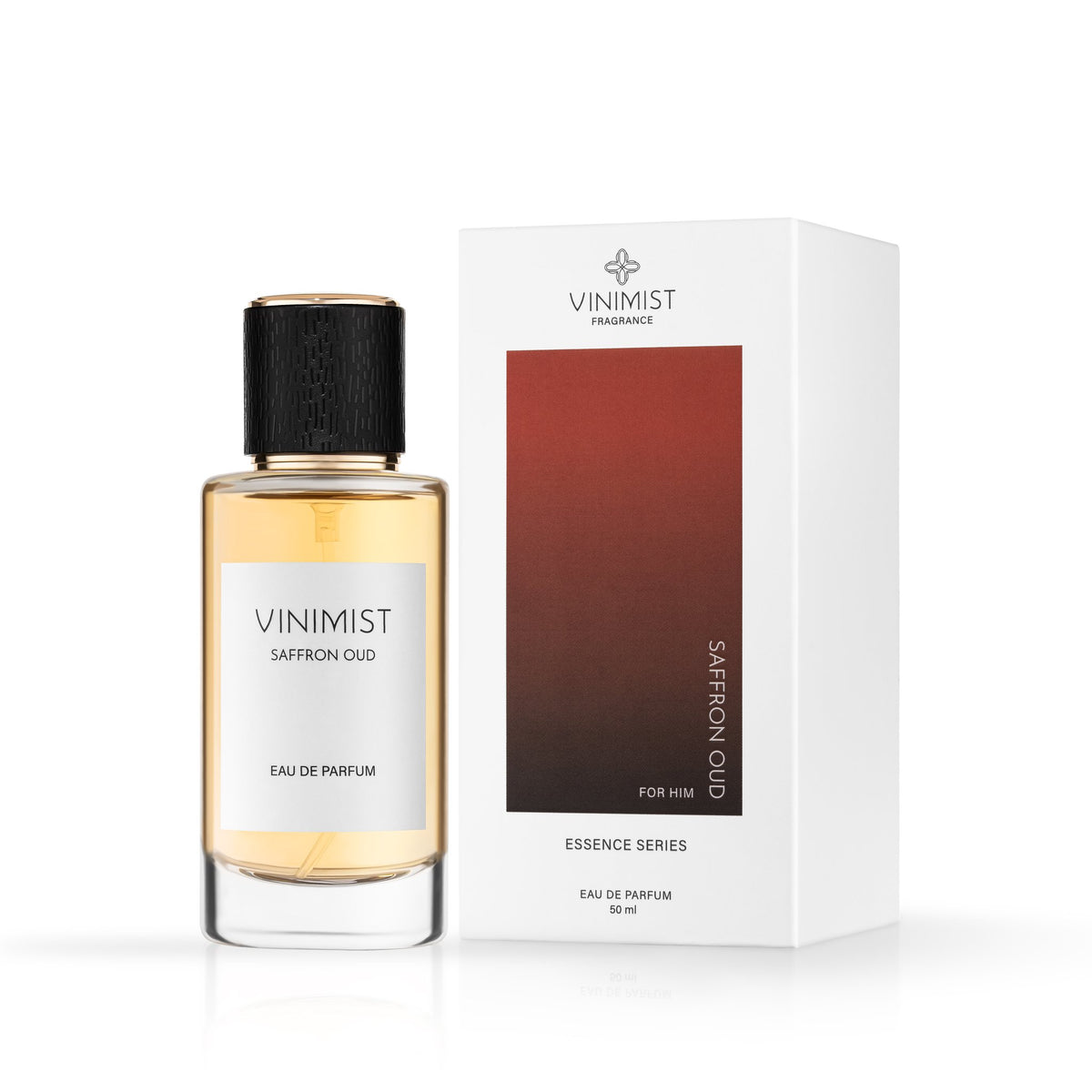 VINIMIST Saffron Oud Eau de Parfum with Essence Series box