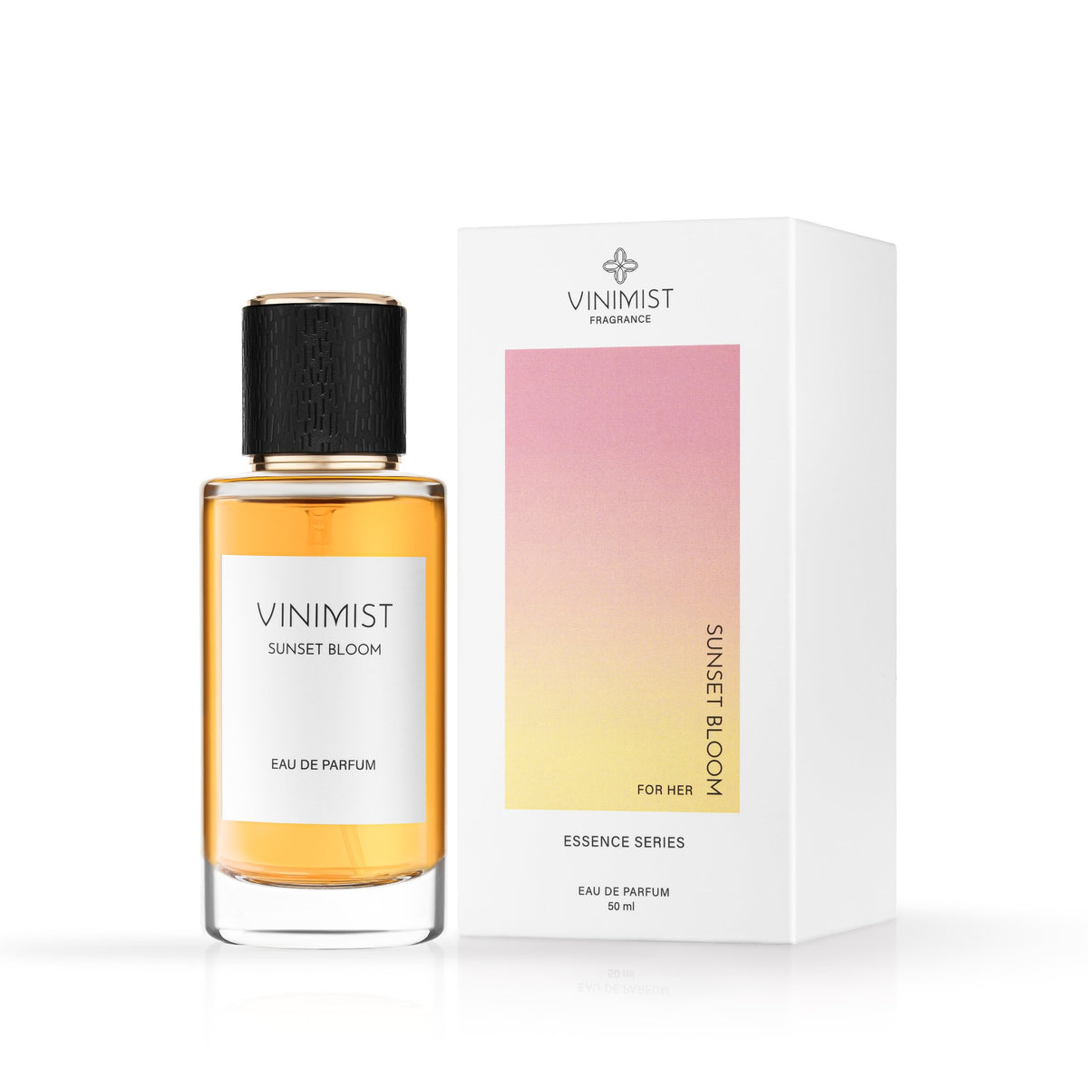 VINIMIST Sunset Bloom Eau de Parfum with Essence Series box