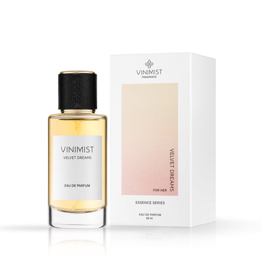 VINIMIST Velvet Dreams Eau de Parfum with Essence Series box